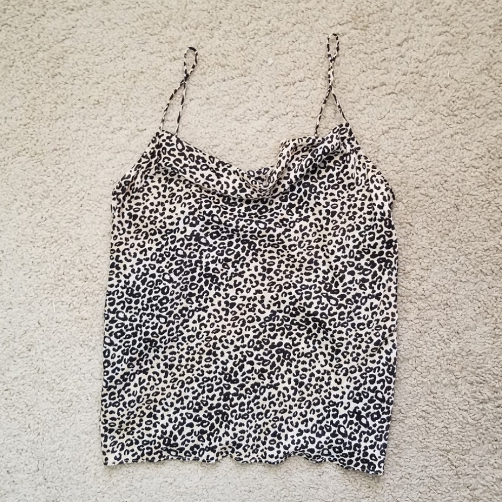 Nine West Satin Leopard Camisole